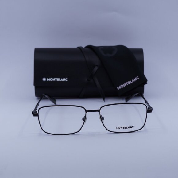 Montblanc MB0029O 004 Rectangle Eyeglasses 58mm – Black - Picture 3 of 10